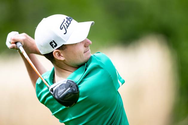 Sport Bilder des Tages GOLF - Goesser Open 2023 MARIA LANKOWITZ,AUSTRIA,10.MAY.23 - GOLF - Alps Tour, Goesser Open ProAm, GC Erzherzog Johann. Image shows Timon Baltl (AUT).  GEPAxpictures xMaticxKlansek