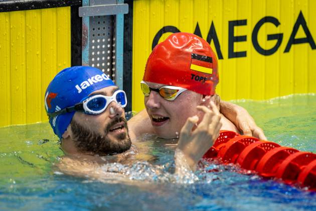 Swimming Berlin 11 05 2023 Para Swimming IDM 2023 Vincenzo Boni ITA Josia Topf GER re