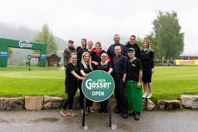 GOLF - Goesser Open 2023 MARIA LANKOWITZ,AUSTRIA,13.MAY.23 - GOLF - Alps Tour, Goesser Open, GC Erzherzog Johann. Image shows a hospitality team.  GEPAxpictures xMaticxKlansek