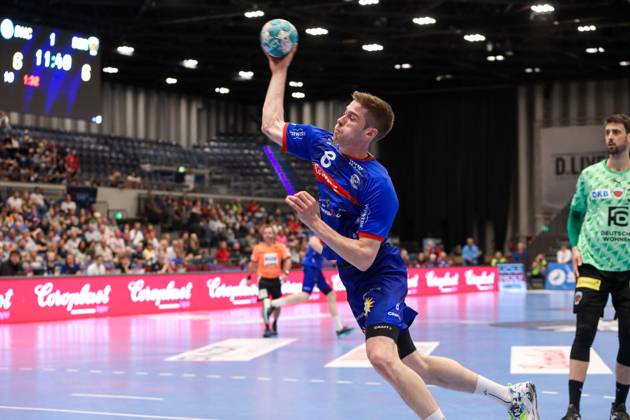 1 Bundesliga Handball Bergischer HC vs Füchse Berlin, 14 05 2023 Tim Nothdurft 8 Bergischer HC 1 Bundesliga Handball Bergischer HC vs Füchse Berlin 14 05 2023 in Dusseldorf Copyright: xBEAUTIFULxSPORTS KennyxBeelex