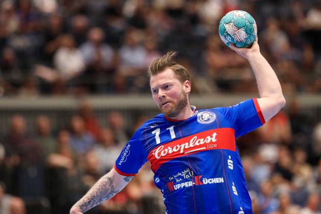 1 Bundesliga Handball Bergischer HC vs Füchse Berlin, 14 05 2023 Arnor Gunnarsson 11 Bergischer HC 1 Bundesliga Handball Bergischer HC vs Füchse Berlin 14 05 2023 in Dusseldorf Copyright: xBEAUTIFULxSPORTS KennyxBeelex
