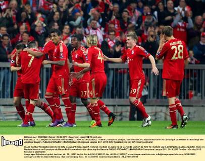 Fußball, Champions League, FC Bayern München - Olympique Marseille 2:0
