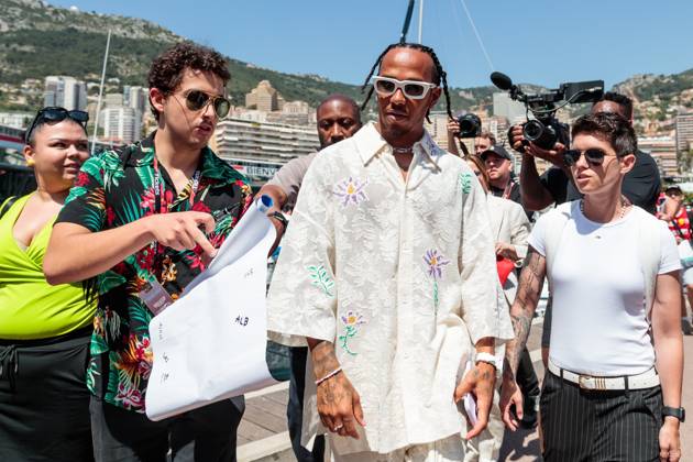 Lewis Hamilton Mercedes AMG Petronas Motorsport arrives at the paddock, Monaco Grand Prix, Motorsport, Formula 1, 2023 season, 26 05 2023 Monaco Grand Prix, Motorsport, Formula 1, 2023 season, 26 05 2023 Copyright: xEibner-Pressefoto AlexanderxNeisx EP_ANS