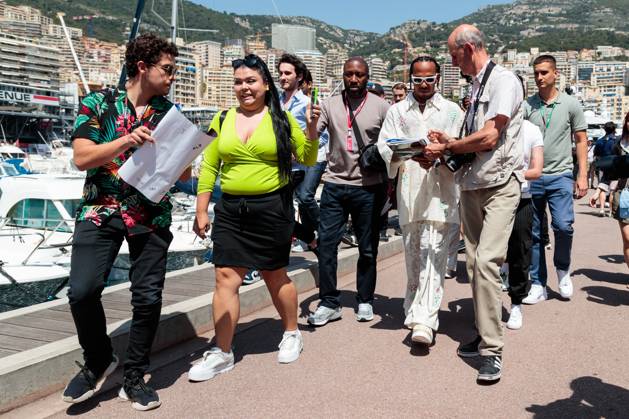 Lewis Hamilton Mercedes AMG Petronas Motorsport arrives at the paddock, Monaco Grand Prix, Motorsport, Formula 1, 2023 season, 26 05 2023 Monaco Grand Prix, Motorsport, Formula 1, 2023 season, 26 05 2023 Copyright: xEibner-Pressefoto AlexanderxNeisx EP_ANS