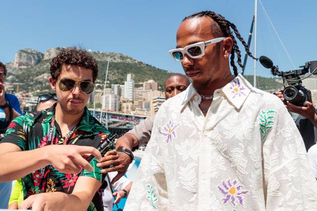 Lewis Hamilton Mercedes AMG Petronas Motorsport arrives at the paddock, Monaco Grand Prix, Motorsport, Formula 1, 2023 season, 26 05 2023 Monaco Grand Prix, Motorsport, Formula 1, 2023 season, 26 05 2023 Copyright: xEibner-Pressefoto AlexanderxNeisx EP_ANS