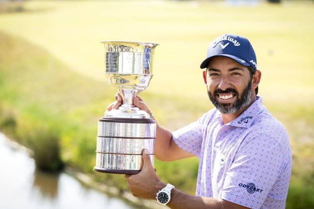 CROMVOIRT - Pablo Larrazabal (ESP) after winning the 103rd edition of the KLM Open golf tournament. The KLM Open counts as a qualifying tournament for the US Open. ANP SANDER KONING netherlands out - belgium out Cromvoirt xVIxxIVx 470421684 originalFilename: 0258129078st.jpg