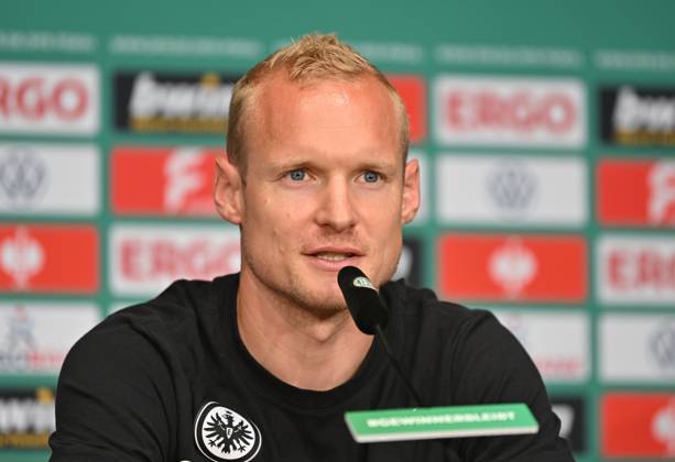 02 06 2023, xfux, football DFB Pokal final 2023, Eintracht Frankfurt training and press conference before the match RB Leipzig Eintracht Frankfurt, emonline, emspor, v l Sebastian Rode Eintracht Frankfurt Berlin