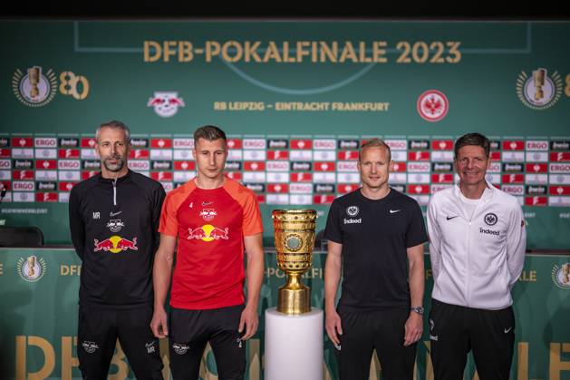 Football, DFB Cup Final, RB Leipzig - Eintracht Frankfurt, Press conference in Berlin