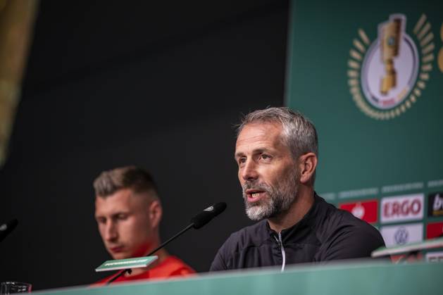 02 06 2023, xkvx, football DFB Pokal final 2023, RB Leipzig Eintracht Frankfurt, training and press conference emspor, v l coach Marco Rose RB Leipzig RasenBallsport Leipzig DFL DFB REGULATIONS PROHIBIT ANY USE OF PHOTOGRAPHS as IMAGE SEQUENCES and or QUASI VIDEO Berlin