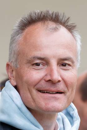 Sven Fischer, four-time Olympic champion in biathlon, as a guest of the race portrait, single image, 6 2 2023, Erfurt Germany , track cycling, Steherrennen, Osswald Steher Cup 2023 xprx