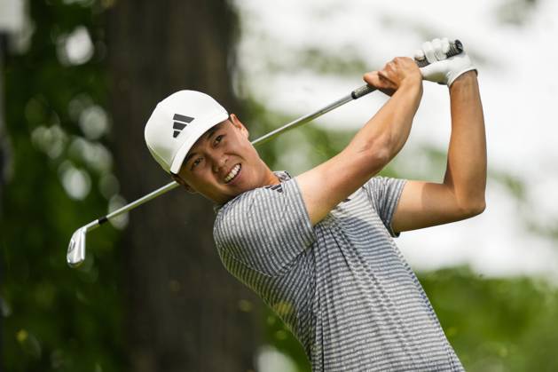June 9, 2023, TORONTO, ON, CANADA: Brandon Wu tees off on the eighteenth hole during the second round of the Canadian Open in Toronto on Friday, June 9, 2023. Canada News - June 9, 2023  - ZUMAc35_ 20230609_zaf_c35_153 Copyright: xAndrewxLahodynskyjx