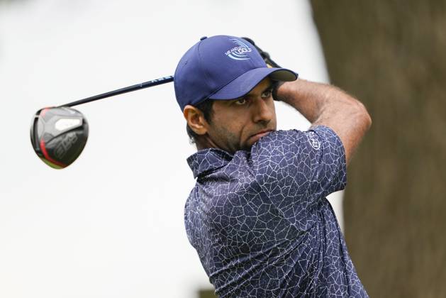 June 9, 2023, TORONTO, ON, CANADA: Aaron Rai tees off on the fifteenth hole during the second round of the Canadian Open in Toronto on Friday, June 9, 2023. Canada News - June 9, 2023  - ZUMAc35_ 20230609_zaf_c35_165 Copyright: xAndrewxLahodynskyjx