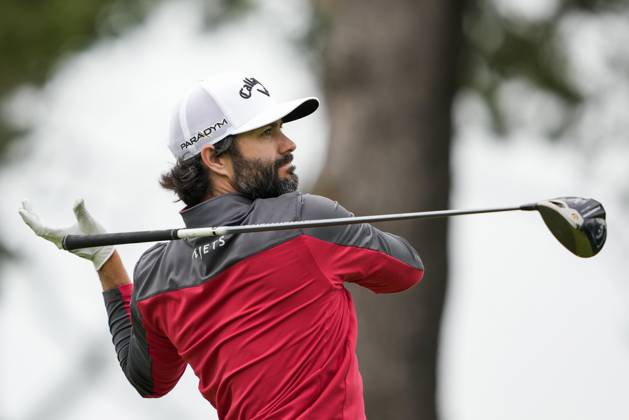 June 9, 2023, TORONTO, ON, CANADA: Canadian Adam Hadwin releases his club after teeing off on the sixth hole during the second round of the Canadian Open in Toronto on Friday, June 9, 2023. Canada News - June 9, 2023  - ZUMAc35_ 20230609_zaf_c35_178 Copyright: xAndrewxLahodynskyjx