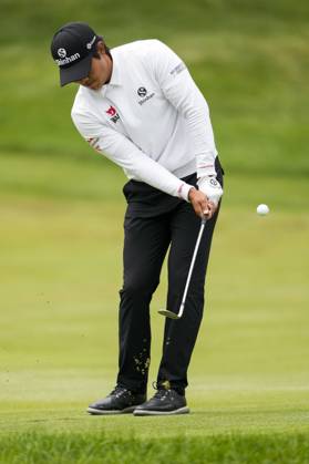 June 9, 2023, TORONTO, ON, CANADA: S.H. Kim makes a shot on the seventeenth hole during the second round of the Canadian Open in Toronto on Friday, June 9, 2023. Canada News - June 9, 2023  - ZUMAc35_ 20230609_zaf_c35_181 Copyright: xAndrewxLahodynskyjx
