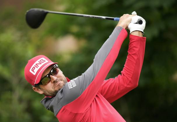 June 9, 2023, TORONTO, ON, CANADA: Corey Conners of Canada tees off on the third hole during second round at the Canadian Open golf championship in Toronto on Friday, June 9, 2023. Canada News - June 9, 2023  - ZUMAc35_ 20230609_zaf_c35_208 Copyright: xNathanxDenettex