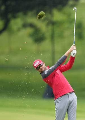 June 9, 2023, TORONTO, ON, CANADA: Corey Conners of Canada hit this approach shot on the sixth hole during second round at the Canadian Open golf championship in Toronto on Friday, June 9, 2023. Canada News - June 9, 2023  - ZUMAc35_ 20230609_zaf_c35_214 Copyright: xNathanxDenettex