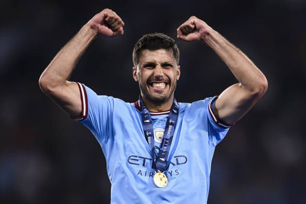 Manchester City FC v FC Internazionale - UEFA Champions League Rodri of Manchester CIty FC celebrates during the UEFA Champions League final football match between Manchester City FC and FC Internazionale. Istanbul Turkey Copyright: xNicolòxCampox