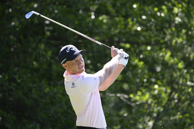 STOCKHOLM 20230611 Simon Forsström with a tee shot on the seventh hole during the final round of the Scandinavian Mixed European Tour event at Ullna golf course STOCKHOLM SWEDEN x10040x  Copyright: xAndersxWiklund TTx SCANDINAVIAN MIXED