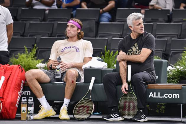 Tennis, Stefanos Tsitsipas entlässt seinen Vater als Trainer, Archivbilder
