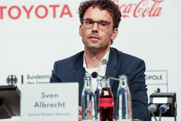 January 1, 2000, Berlin, Germany: Sven Albrecht, CEO of the Organizing Committee for the Special Olympics World Games 2023 Berlin attends the opening press conference, PK, Pressekonferenz in Messe Berlin conference centre. The Special Olympics Summer World Games start on June 17 in Berlin. The 2023 Berlin Games will host 7000 athletes with learning disabilities from 190 countries. It is the biggest sporting event of 2023. Berlin Germany - ZUMAs197 20000101_zaa_s197_293 Copyright: xDominikaxZarzyckax