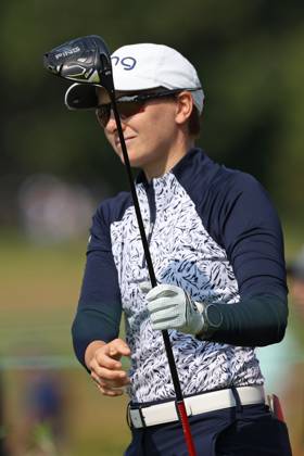 Meijer LPGA, Golf Damen Classic Charlotte Thomas of England ltees off on the second tee during the third round of the Meijer LPGA Classic for Simply Give golf tournament at Blythefield Country Club in Belmont, MI, USA Saturday, June 17, 2023. Belmont Michigan United States  Copyright: xJorgexLemusx originalFilename:lemus-meijerlp230617_npDW8.jpg