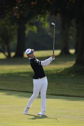 Meijer LPGA, Golf Damen Classic Na Rin An of Republic of Korea follows her fairway shot on the first hole during the third round of the Meijer LPGA Classic for Simply Give golf tournament at Blythefield Country Club in Belmont, MI, USA Saturday, June 17, 2023. Belmont Michigan United States  Copyright: xJorgexLemusx originalFilename:lemus-meijerlp230617_npQzU.jpg