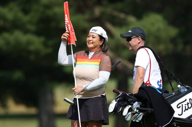Meijer LPGA, Golf Damen Classic Christina Kim waits on the 8th green during the third round of the Meijer LPGA Classic for Simply Give golf tournament at Blythefield Country Club in Belmont, MI, USA Saturday, June 17, 2023. Belmont Michigan United States  Copyright: xJorgexLemusx originalFilename:lemus-meijerlp230617_npt1m.jpg