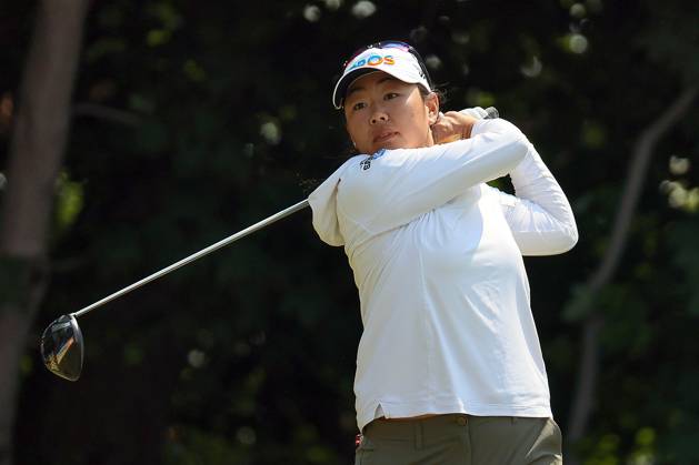 Meijer LPGA, Golf Damen Classic for Simply Give Mina Harigae of Monterey, California hits from the 4th tee during the third round of the Meijer LPGA Classic golf tournament at Blythefield Country Club in Belmont, MI, USA Saturday, June 17, 2023. Belmont Michigan United States  Copyright: xAmyxLemusx originalFilename:lemus-meijerlp230617_npvpK.jpg