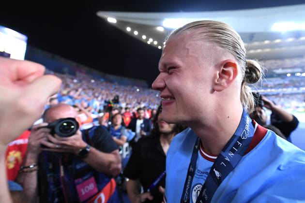 Soccer Champions League final Manchester City Inter Milan on 10 06 2023 at the Ataturk Olympic Stadium in Istanbul Erling Haaland Manchester xHDJPGx