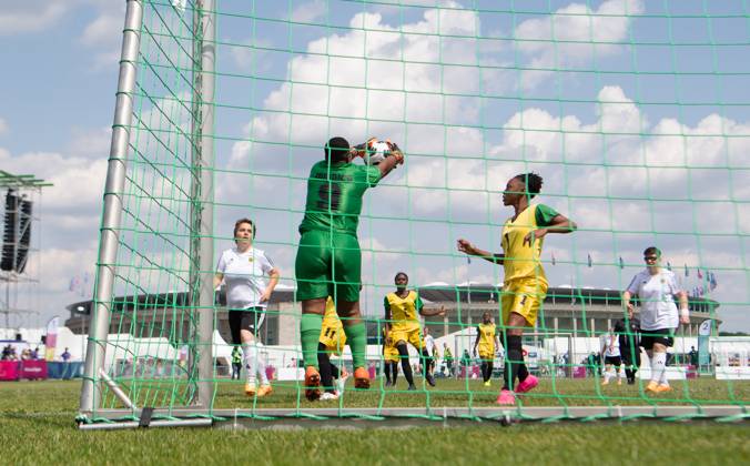 Special Olympics 2023 day 2 , soccer on the Maifeld, in the picture Germany vs Jamaica women , 18 06 2023, Copyright: xSebastianxRäppold MatthiasxKochx