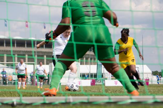 Special Olympics 2023 day 2 , soccer on the Maifeld, in the picture Germany vs Jamaica women , 18 06 2023, Copyright: xSebastianxRäppold MatthiasxKochx