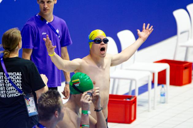 SPECIAL OLYMPICS - World Summer Games 2023 BERLIN,GERMANY,18.JUN.23 - SPECIAL OLYMPICS - World Summer Games 2023, swimming. Image shows an athlete.  GEPAxpictures xGintarexKarpaviciute