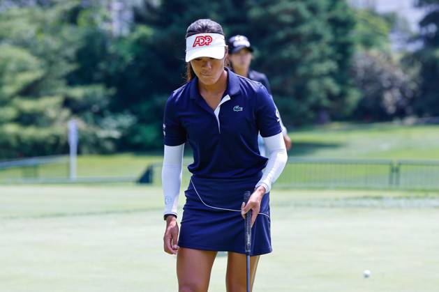 SPRINGFIELD, NJ - JUNE 19: CÃ line Boutier of France on the practice green during practice for the LPGA, Golf Damen KPMG Women™s PGA, Golf Herren Championship on June 19, 2023 at Baltusrol Golf Club (Lower Course) in Springfield, New Jersey. (Photo by Rich Graessle Icon Sportswire) GOLF: JUN 19 LPGA KPMG Women™s PGA Championship EDITORIAL USE ONLY Icon23061918144