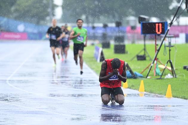 Berlin, Germany, June 20th 2023: Daniel Mutiso, winner in the 800m Level A finals during the Special Olympics World Games Berlin 2023 - Men s 800m - Olympiapark. (Ryan Sleiman SPP) Copyright: xRyanxSleimanx xSPPx spp-en-RySlSp-Special Olympics World Games Berlin 2023 - Mens 800m - Olympiapark_0232