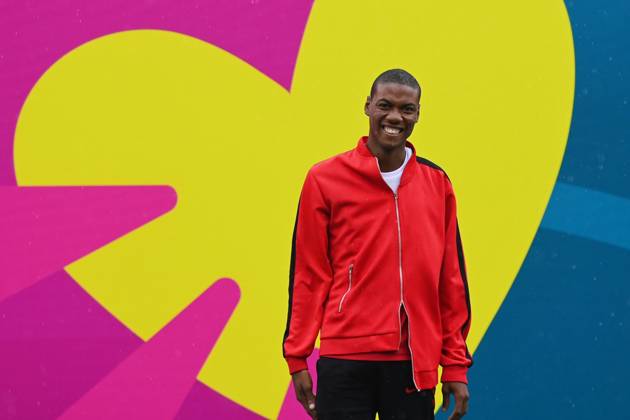 Berlin, Germany, June 20th 2023: Christpher Jacquet of Paraguay taking the bronze medal during the Special Olympics World Games Berlin 2023 - Men s 800m - Olympiapark. (Ryan Sleiman SPP) Copyright: xRyanxSleimanx xSPPx spp-en-RySlSp-Special Olympics World Games Berlin 2023 - Mens 800m - Olympiapark_0477