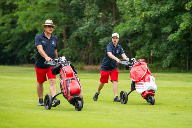 SPECIAL OLYMPICS - World Summer Games 2023 BERLIN,GERMANY,20.JUN.23 - SPECIAL OLYMPICS - World Summer Games 2023, golf. Image shows Johannes Bittmann (AUT) and Florian Bittmann (AUT)  GEPAxpictures xGintarexKarpaviciute