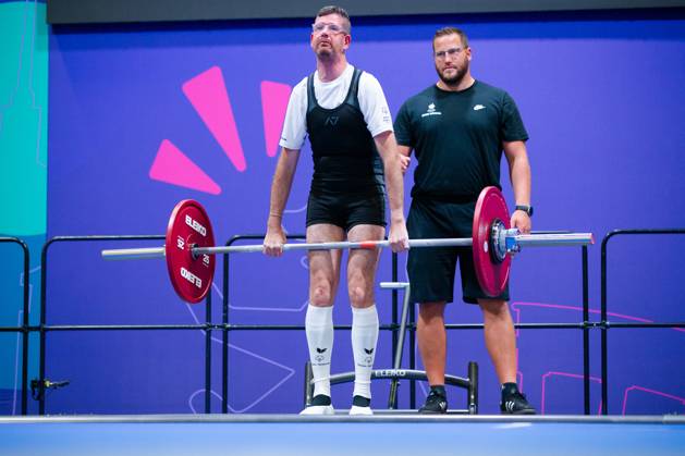 SPECIAL OLYMPICS - World Summer Games 2023 BERLIN,GERMANY,20.JUN.23 - SPECIAL OLYMPICS - World Summer Games 2023, powerlifting. Image shows Sascha Maikl (AUT)  GEPAxpictures xGintarexKarpaviciute