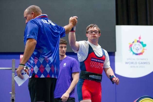SPECIAL OLYMPICS - World Summer Games 2023 BERLIN,GERMANY,20.JUN.23 - SPECIAL OLYMPICS - World Summer Games 2023, powerlifting. Image shows Mitch Betsworth (USA)  GEPAxpictures xGintarexKarpaviciute