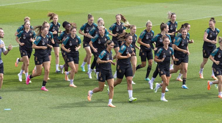 Football, FIFA Womens World Cup 2023, Germany national team, training camp in Herzogenaurach