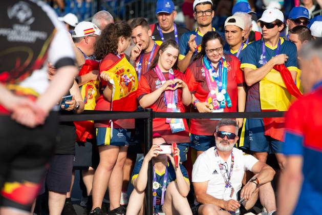 SPECIAL OLYMPICS - World Summer Games 2023 BERLIN,GERMANY,21.JUN.23 - SPECIAL OLYMPICS - World Summer Games 2023, cycling. Image shows fans.  GEPAxpictures xGintarexKarpaviciute