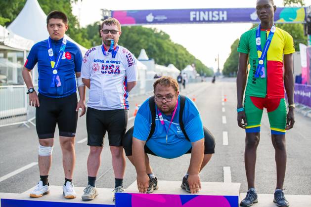 SPECIAL OLYMPICS - World Summer Games 2023 BERLIN,GERMANY,21.JUN.23 - SPECIAL OLYMPICS - World Summer Games 2023, cycling. Image shows Thomas Nagy (AUT) second from the right.  GEPAxpictures xGintarexKarpaviciute