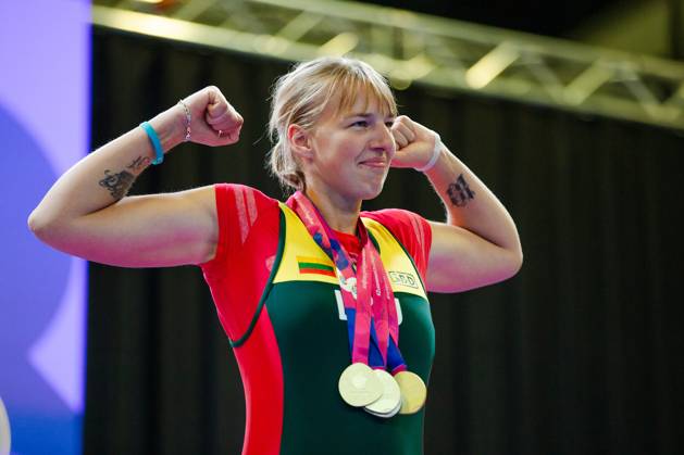 SPECIAL OLYMPICS - World Summer Games 2023 BERLIN,GERMANY,23.JUN.23 - SPECIAL OLYMPICS - World Summer Games 2023, powerlifting. Image shows Neda Pabilionyte (LTU).  GEPAxpictures xGintarexKarpaviciute