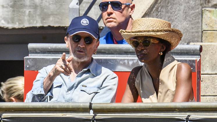 Tennis, WTA Tournament in Berlin, Marius Müller-Westernhagen and Lindiwe Suttle