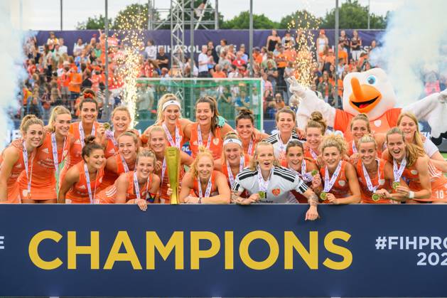 Sport Themen der Woche KW26 Bilder des Jahres 2023, Sport 06 Juni Sport Bilder des Tages AMSTELVEEN, 27-06-2023, Wagener Stadion, FIH Hockey Pro League Women 2022-2023, Netherlands - New Zealand. Team Netherlands wins the FIH Hockey Pro League Women 2022-2023. Netherlands - New Zealand  x21472209x Copyright: