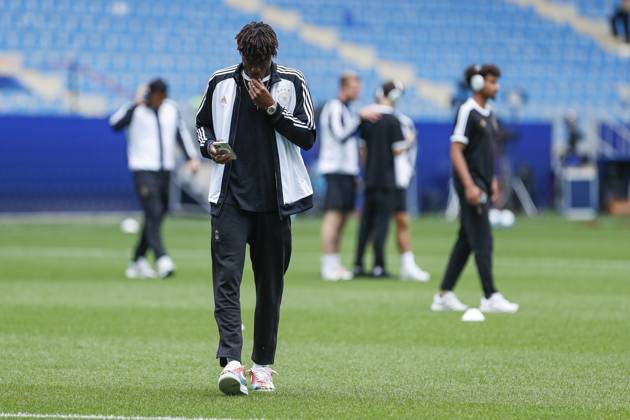 UEFA U21 European Championship, Germany England, 3 group match, 28 06 2023, Batumi Yann Aurel BISSECK 5, Germany, Aarhus GF at pitch inspection, UEFA U21 European Football Championship in Romania and Georgia, Germany England, 3 group match, 28 06 2023, Batumi Copyright: xBEAUTIFULxSPORTS Meuselx