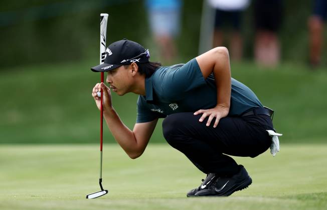 Mandatory Credit: Photo by James Marsh Shutterstock (13987420co) Min Woo Lee of Australia during his round. Betfred British Masters, Day One, Golf, The Belfry Golf Club, Sutton Coldfield, UK - 29 Jun 2023 Betfred British Masters, Day One, Golf, The Belfry Golf Club, Sutton Coldfield, UK - 29 Jun 2023  Copyright: xJamesxMarsh Shutterstockx 13987420co
