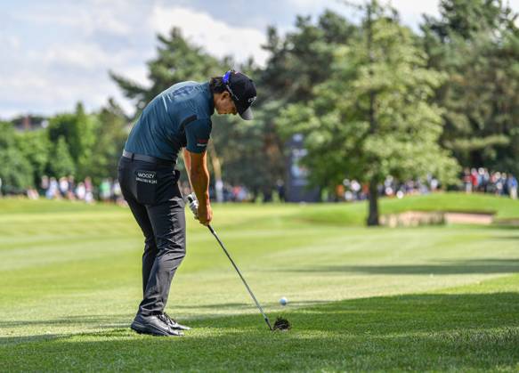 29th June 2023; The Belfry, Sutton Coldfield, West Midlands, England: Betfred British Masters Golf, Day 1; Min Woo Lee (AUS)  ActionPlus12525028 GodfreyxPitt