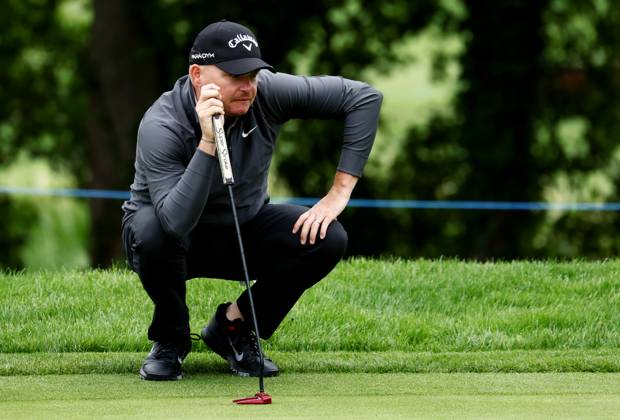 Mandatory Credit: Photo by James Marsh Shutterstock (13987422c) James Morrison of England on the 1st hole. Betfred British Masters, Day Two, Golf, The Belfry Golf Club, Sutton Coldfield, UK - 30 Jun 2023 Betfred British Masters, Day Two, Golf, The Belfry Golf Club, Sutton Coldfield, UK - 30 Jun 2023  Copyright: xJamesxMarsh Shutterstockx 13987422c