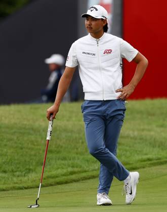 Mandatory Credit: Photo by James Marsh Shutterstock (13987425a) Min Woo Lee of Australia on the 18th hole. Betfred British Masters, Day Three, Golf, The Belfry Golf Club, Sutton Coldfield, UK - 01 Jul 2023 Betfred British Masters, Day Three, Golf, The Belfry Golf Club, Sutton Coldfield, UK - 01 Jul 2023 Copyright: xJamesxMarsh Shutterstockx 13987425a