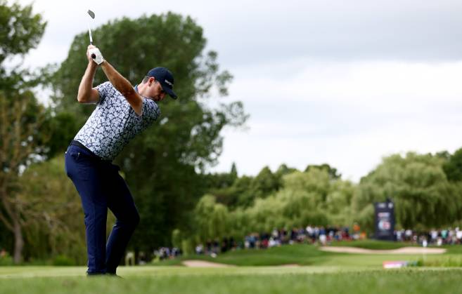 Mandatory Credit: Photo by James Marsh Shutterstock (13987425ba) Justin Rose of England during his round. Betfred British Masters, Day Three, Golf, The Belfry Golf Club, Sutton Coldfield, UK - 01 Jul 2023 Betfred British Masters, Day Three, Golf, The Belfry Golf Club, Sutton Coldfield, UK - 01 Jul 2023 Copyright: xJamesxMarsh Shutterstockx 13987425ba